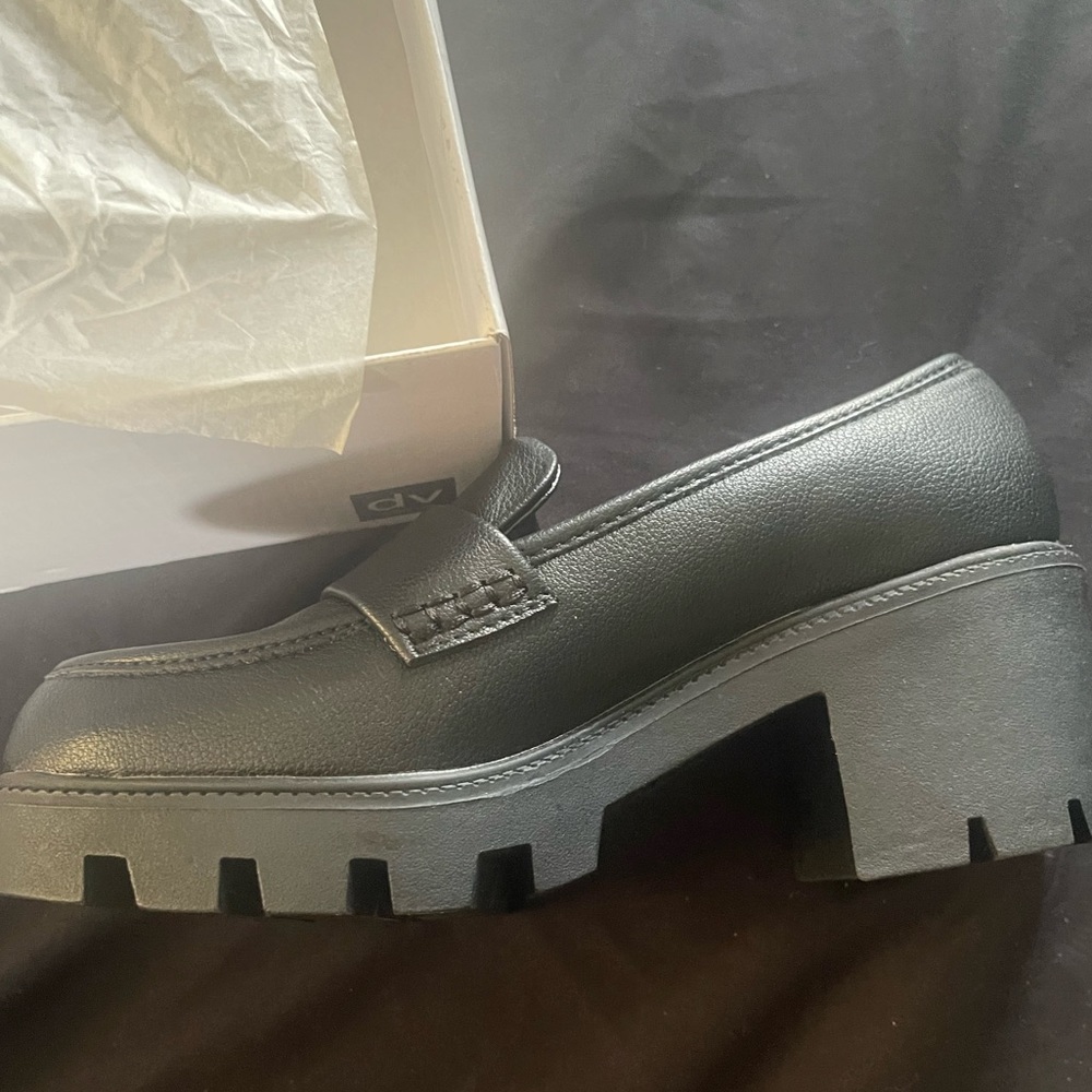 Dolce vita black loafer shoes